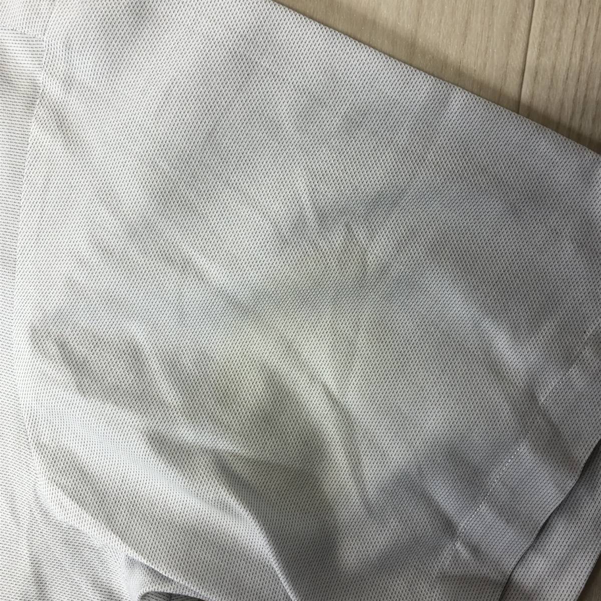 X333 VILLAND しまむら メンズ トップス ワイシャツ 半袖 クリーニングタグ付き XL ホワイト 白 綿素材含 オフィススタイリッシュルック_画像7