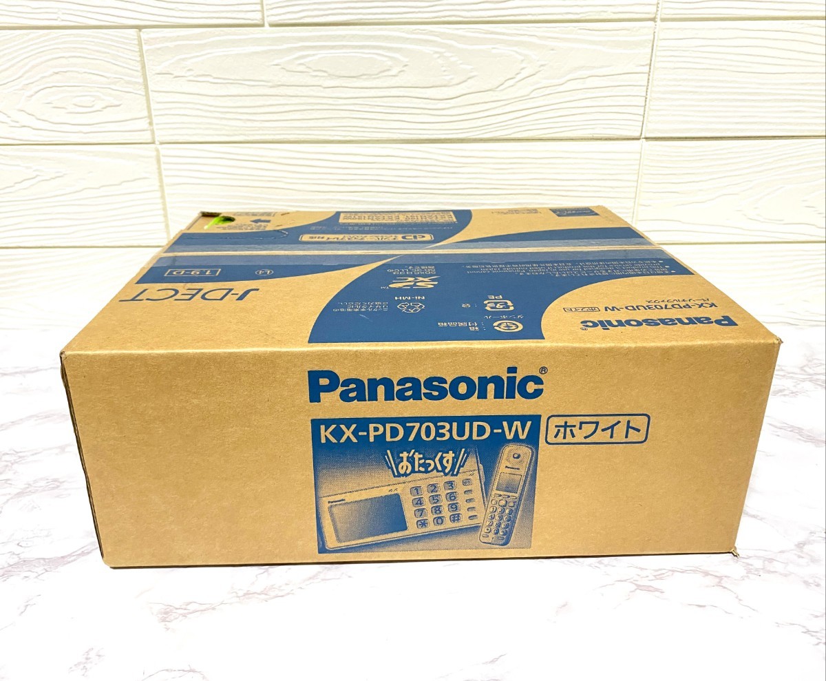新品 未開封 パナソニック Panasonic KX-PD703UD-W デジタルコードレス 普通紙 ファクス おたっくす 子機1台付き 親機_画像1