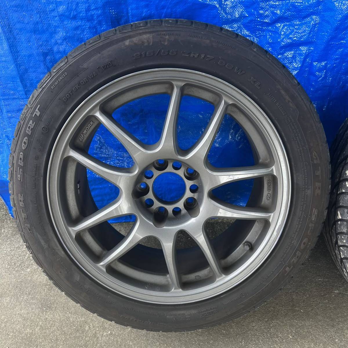 WORKワーク エモーションCR kai 17×8j +32 4本セット_画像4