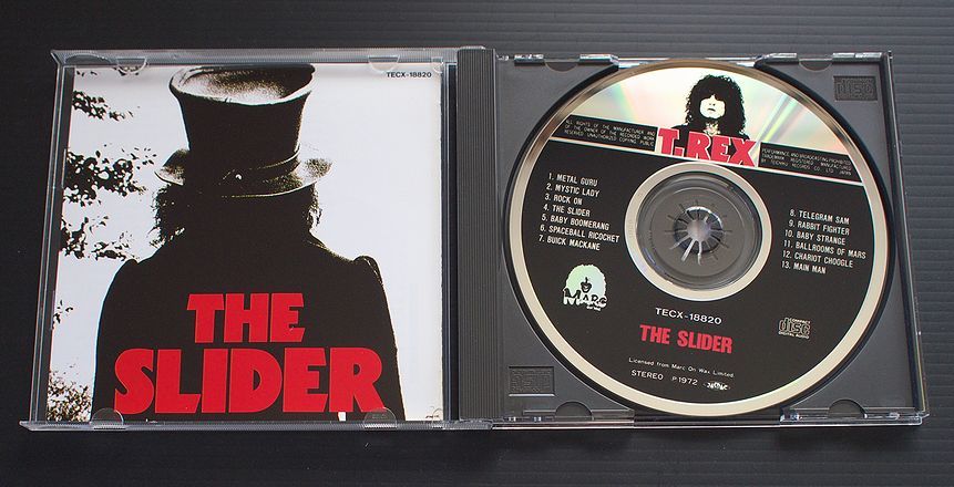 CD 国内盤 帯付 美品 T.レックス「 ザ・スライダー」 T.REX 「THE SLIDER」テイチク TECX-18820 1994年盤_画像3