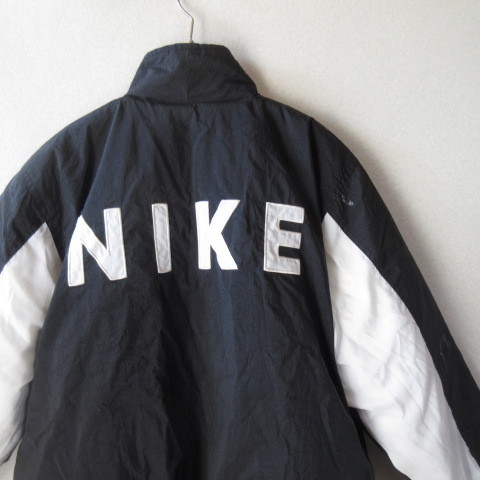 ○90s NIKE ナイキ◆リバーシブル ジャケット 中綿入り 刺繍ロゴ 90年代 古着◆キッズ Mサイズ レディース M相当_画像1