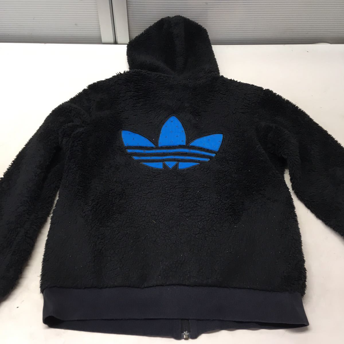 送料無料★adidas アディダス★フリースパーカー　もこもこジャケット★Mサイズ★フリースジャケット#60116sNj93_画像3