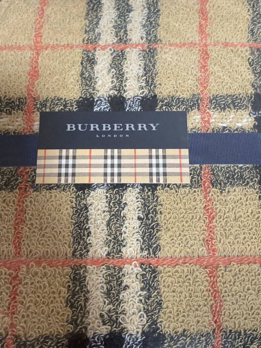 ★BURBERRY バーバリー★フェイスタオル　ウォッシュタオル 2枚セット　ベージュ ノバチェック 綿100％ 箱付き 西川産業　保管未使用品_画像9