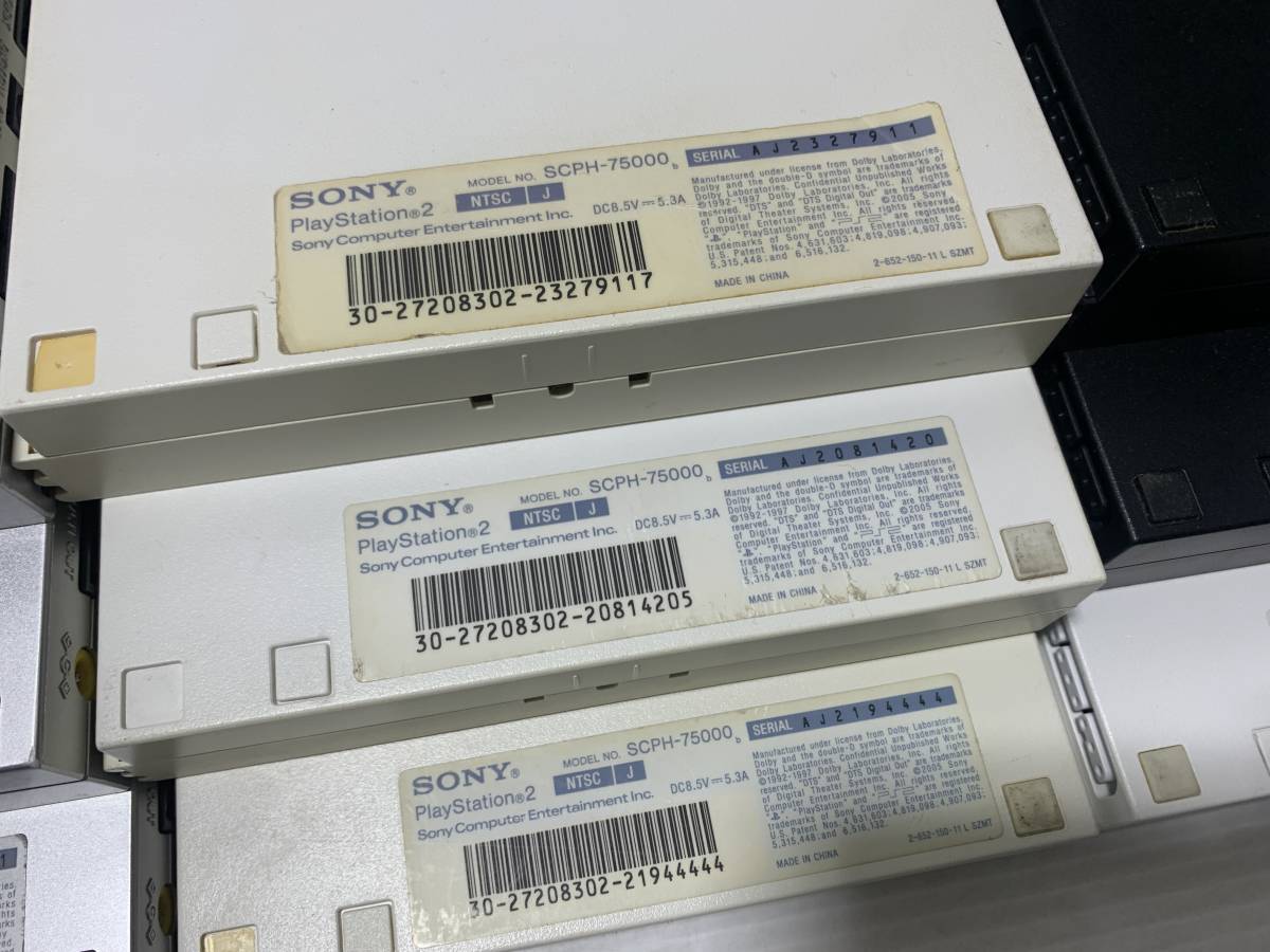SONY　Playstation2　9台セット　SCPH-79000/2台　SCPH-77000/4台　SCPH-75000/3台　PS2 プレステ2　写真追加あり_画像9