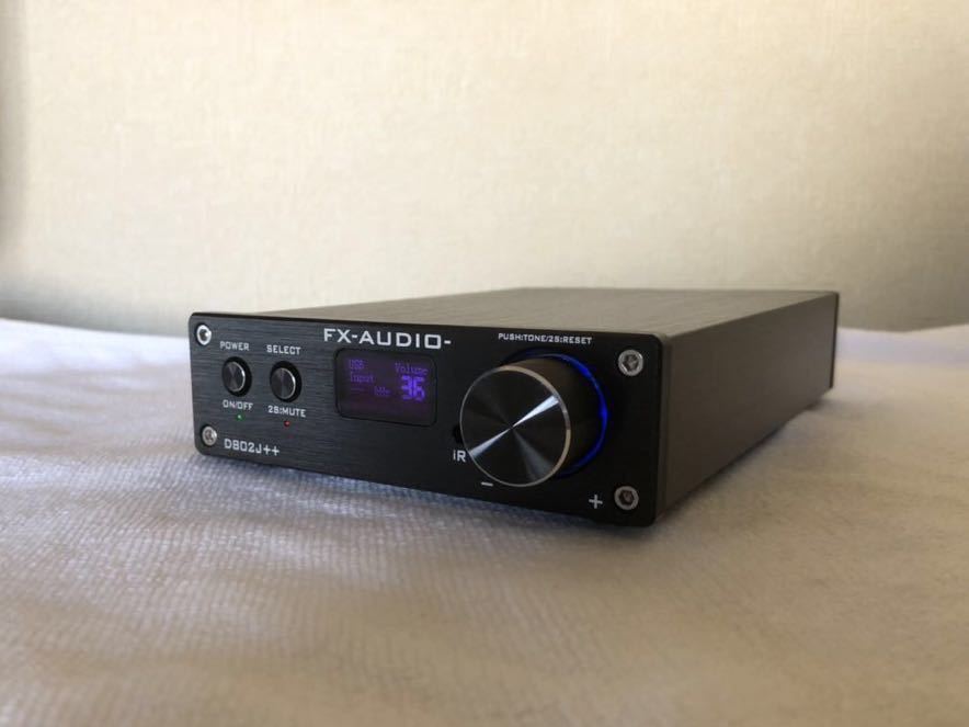 FX AUDIO D802j++ フルデジタルアンプ 中古品 ACアダプター付き 動作確認済_画像1