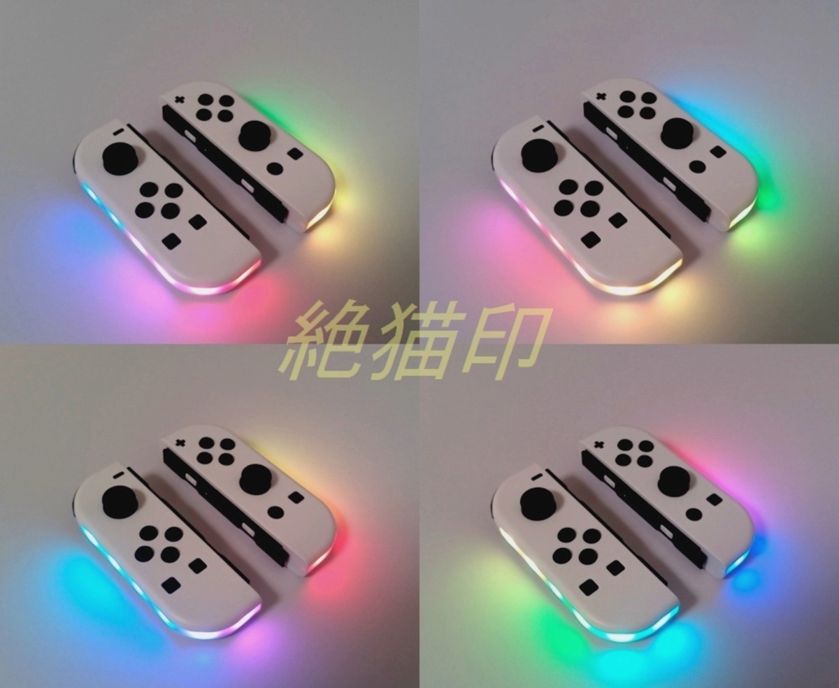 【新品】Joy-Con 連射 Gaming LED ジョイコン スノー ホワイト_画像6