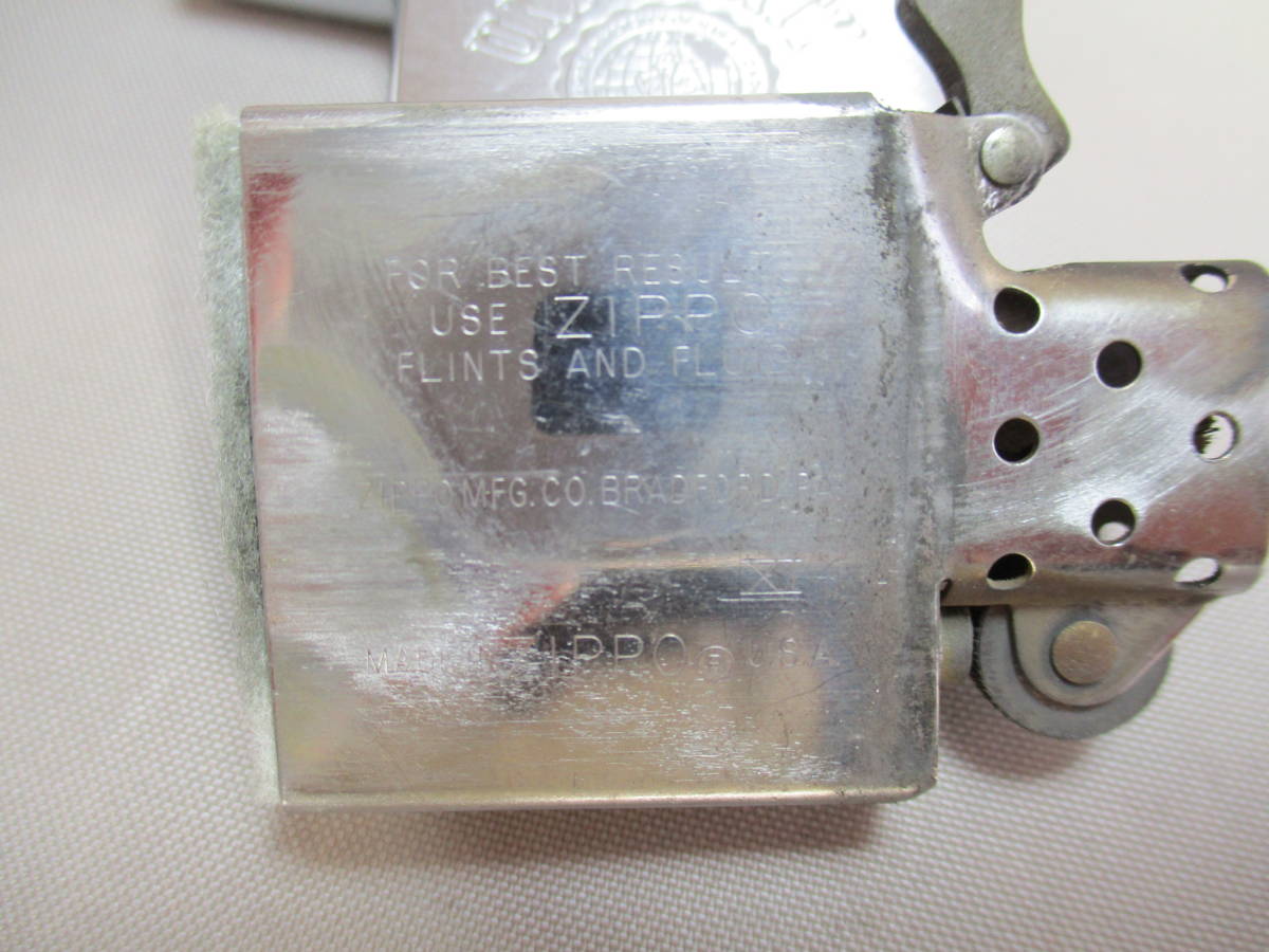  E076*ZIPPO　16*　銀色　ハワイ大学　HAWAII UNIVERSITY　ジッポライター　/中古　【送料込】_画像8