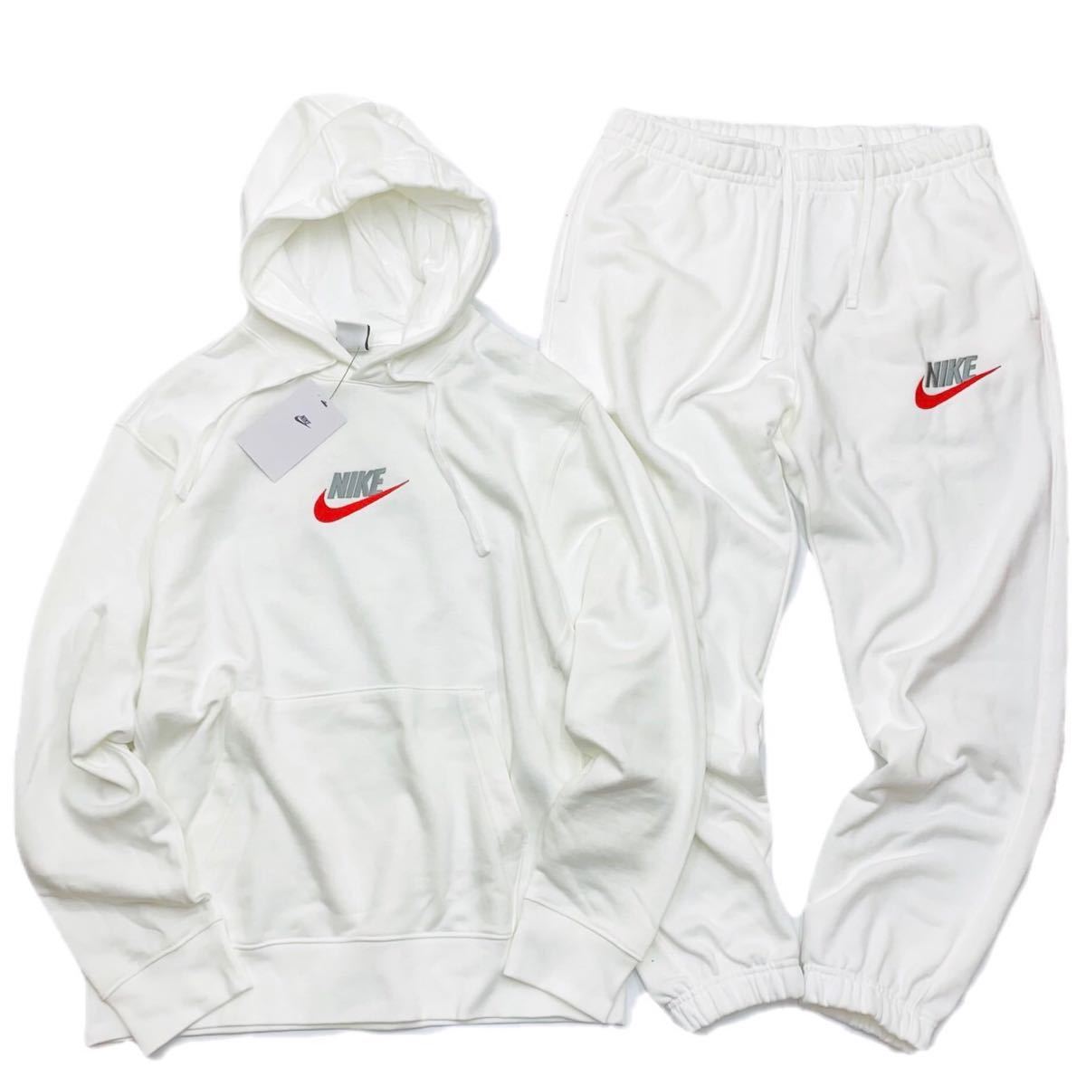 NIKE ナイキ クラブ フレンチテリー プルオーバー＆ジョガー　セットアップ　FB7789-100 FB7688-100 白　2XL_画像1