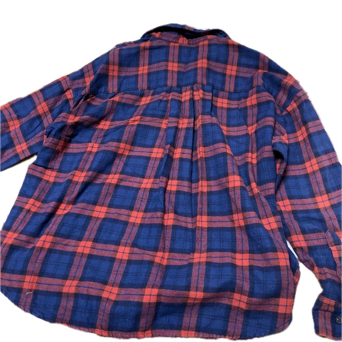 UNIQLO レディース　Sサイズ　フランネルチェックスキッパーシャツ　チェック柄　カジュアル シャツ 長袖シャツ
