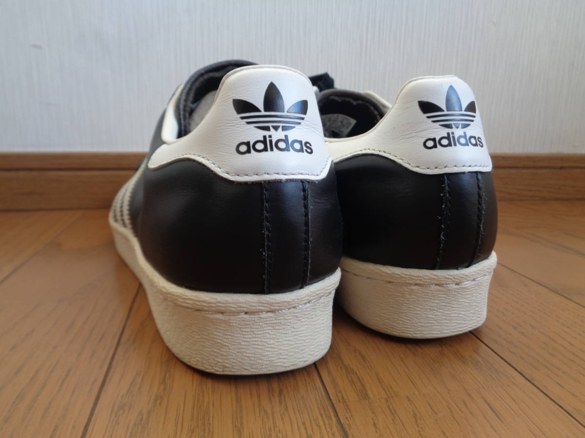 美品 80s アディダス スーパースター ブラック レザー ホワイト 美品 80s アディダス スーパースター ブラック レザー ホワイト