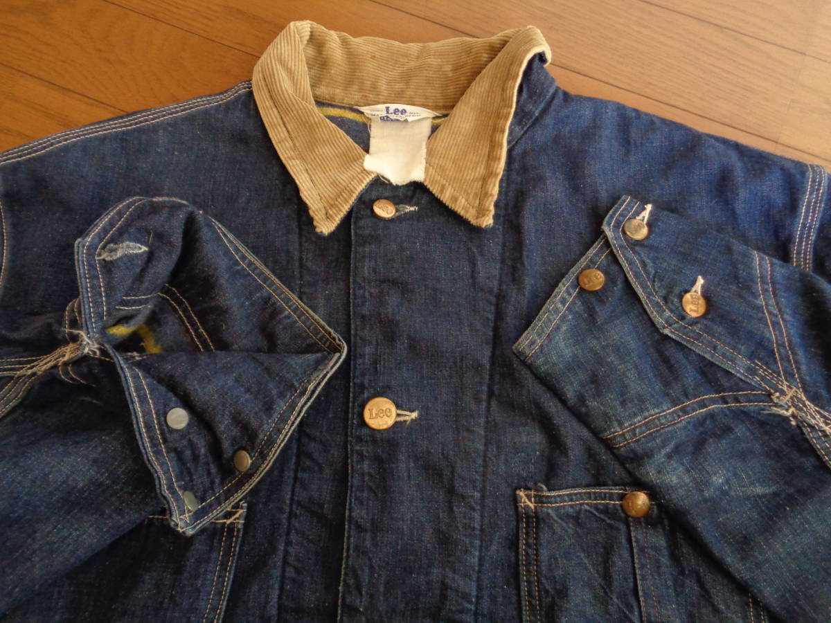 極上 濃紺 美品 50s ヴィンテージ USA製 リー 三角タグ 81 極上 濃紺 美品 50s ヴィンテージ USA製 リー 三角タグ 81