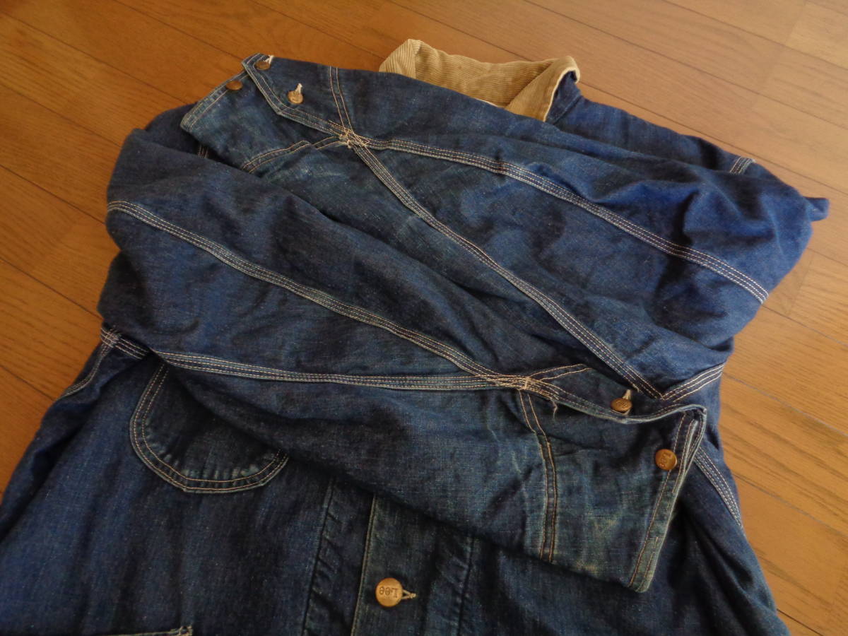極上 濃紺 美品 50s ヴィンテージ USA製 リー 三角タグ 81 極上 濃紺 美品 50s ヴィンテージ USA製 リー 三角タグ 81