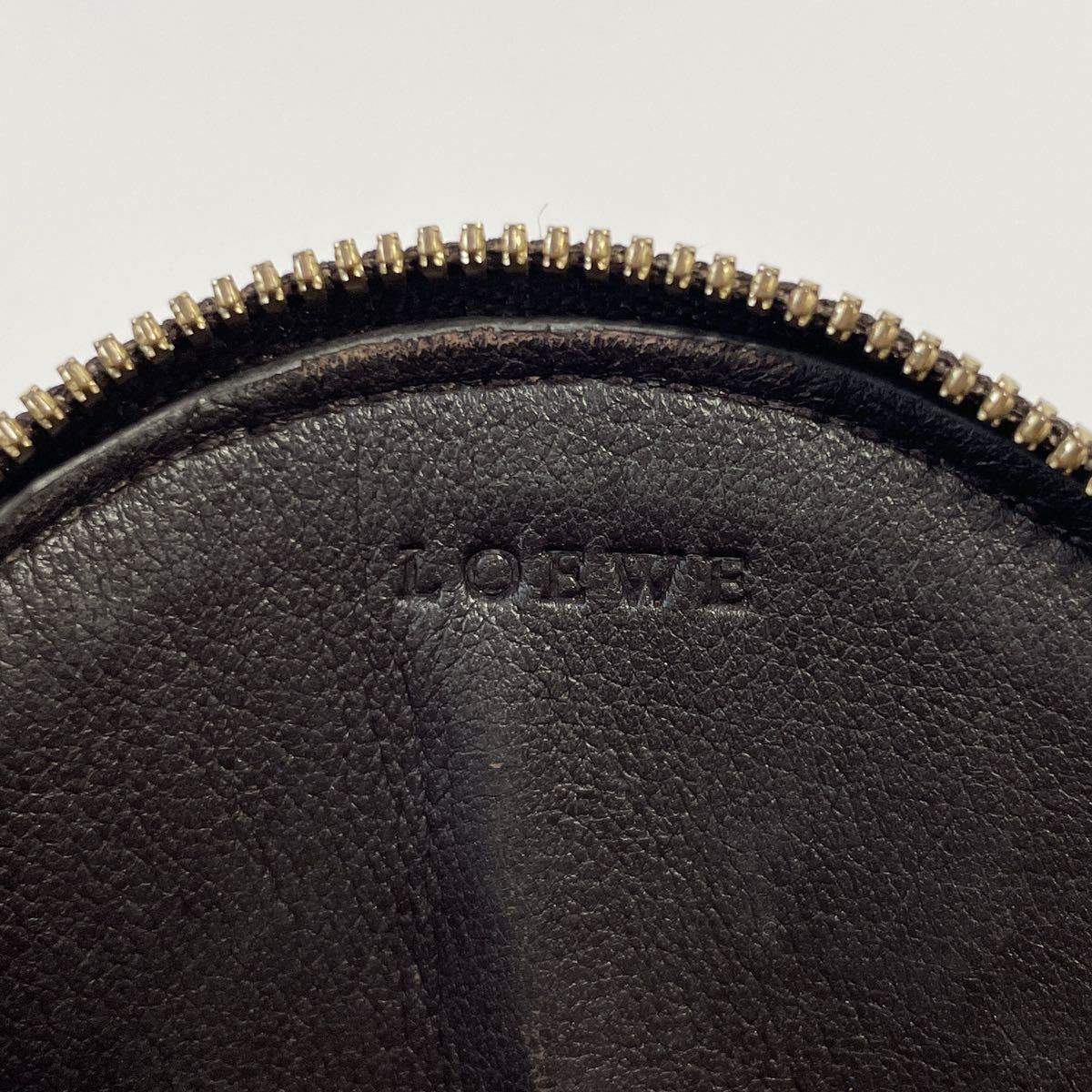 ★LOEWE ロエベ アナグラム コインケース 小銭入れ 本革 ライトブルー 水色 【鑑定済み 本物保証】