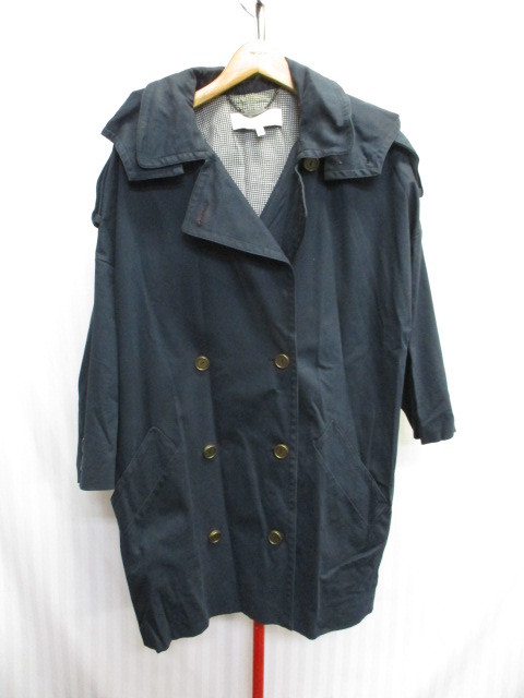 SEE BY CHLOE Chloe большой Silhouette пальто SIZE40 темно-синий тренчкот Италия производства большой размер пальто жакет 01125