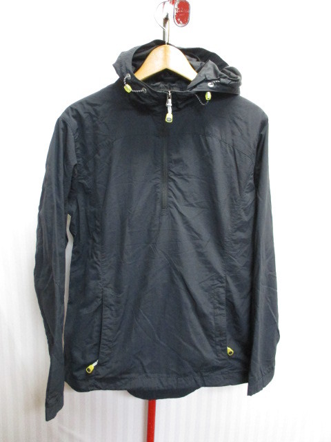 LLBEAN　ナイロンパーカー　SIZE M　黒　アノラックパーカー　フーディージャケット　アウトドアジャケット　ウインドブレーカー　01311_画像1