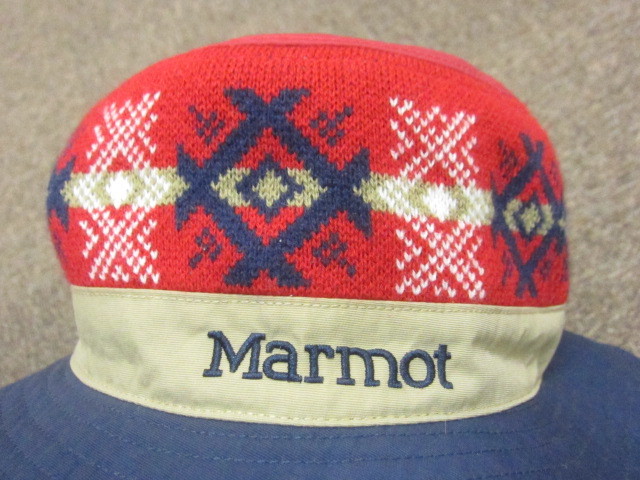Marmot　マーモット　ノルディック柄トレッキングハット　Lサイズ 59cm　バケットハット　ジャングルハット　帽子 アウトドアキャップ01130_画像2