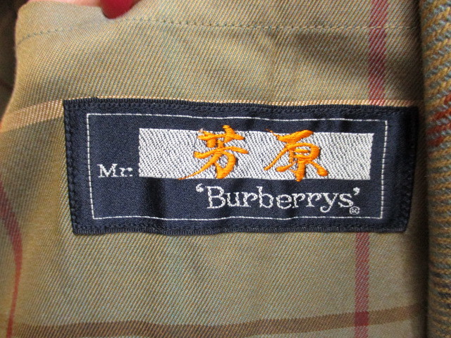 バーバリー BURBERRYS 90sヴィンテージ ウールライナー付きステンカラーコート メンズ90-165 ロングコート トレンチコート 01161の画像6