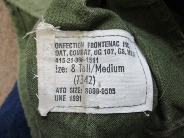 カナダ軍　90sヴィンテージ　フィールドジャケット　メンズM　ミリタリージャケット　ミリタリーコート　実物　アーミージャケット　01243_画像5