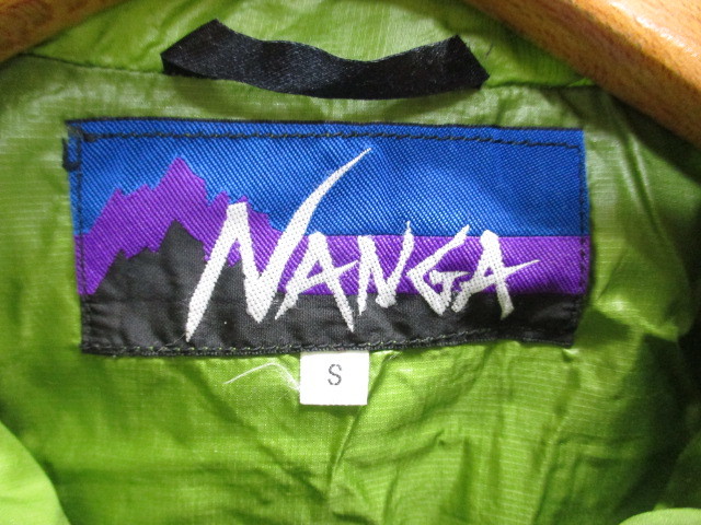 NANGA　ナンガ　メンズダウンジャケット　メンズS　緑　ダウンジャンパー　ダウンコート　アウトドアダウンウエア　ダウンアウター　01253_画像2
