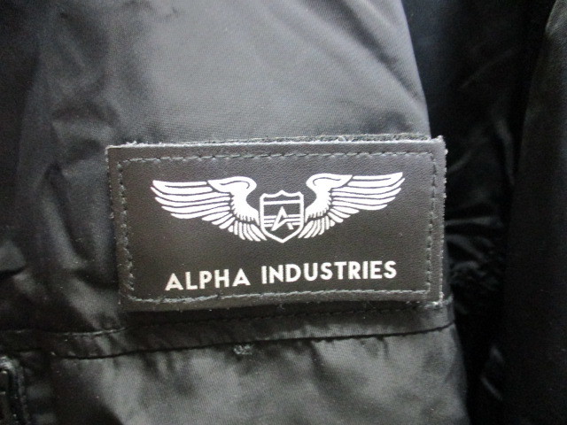 ALPHA　アルファ　フライトジャケット　超ビッグサイズ　メンズ5L LLLLL　ミリタリーコート　中綿ジャンパー　フーディージャケット　01302_画像2