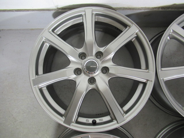 激安即決！YFC MILLOUS 17×7.0J 114.3-5H+48 73Φ 中古アルミホイール 4本 クロストレック CX-5 RX-8 オデッセイ エリシオン 等_画像2