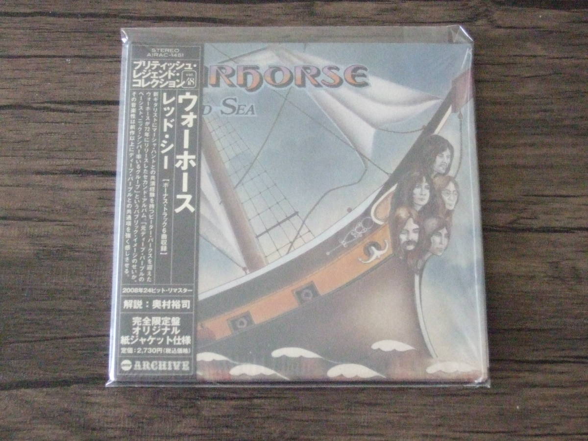 【紙ジャケCD】ウォーホース / レッド・シー ( WARHORSE / RED SEA ) ボーナス・トラック6曲_画像1