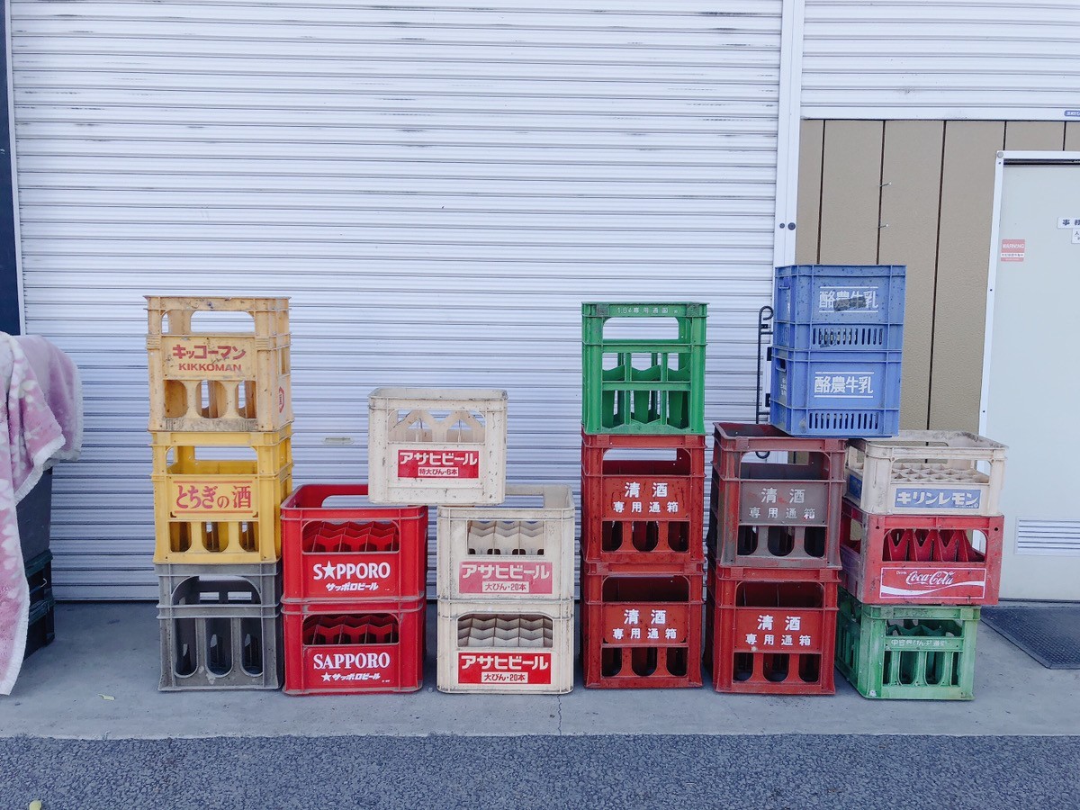 引取限定/中古 ビールケース 日本酒ケース 瓶入れ 空ケース 引取限定/中古 ビールケース 日本酒ケース 瓶入れ 空ケース