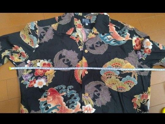 TAKEO KIKUCHI和柄シャツ長袖 鯉 鶴タケオキクチ メンズ TAKEO KIKUCHI和柄シャツ長袖 鯉 鶴タケオキクチ メンズ