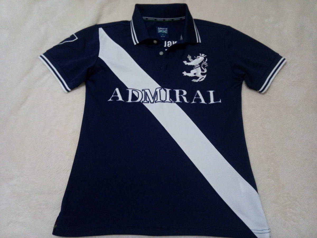 未使用同様　Admiral Golf　アドミラルゴルフ　イングランド　ポロシャツ　メンズM（スリムサイズ）_画像1