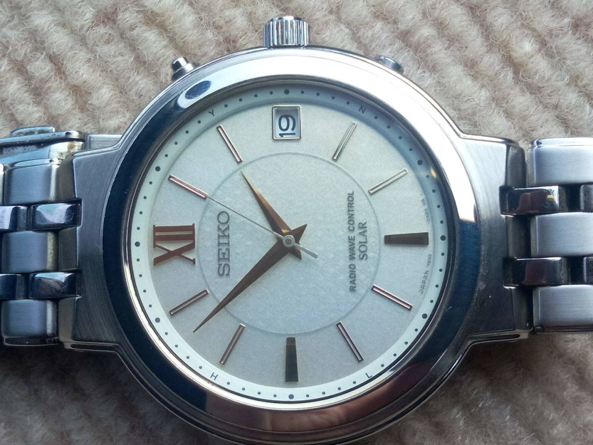 美品　定価10万　SEIKO　DOLCE　セイコー ドルチェ 電波ソーラーメンズ腕時計 SADZ059_画像5