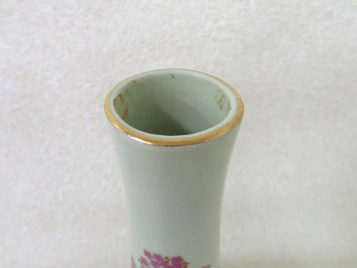 41300 幸泉作 花瓶 高さ37cm 陶器 花器 金彩 壺_画像8