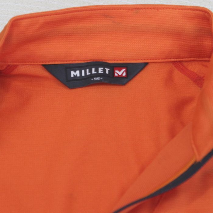 ★【新品】MILLET ミレー アウター ハーフジップ トレッキング アウトドア 登山 自転車 オレンジ 男女兼用 95cm