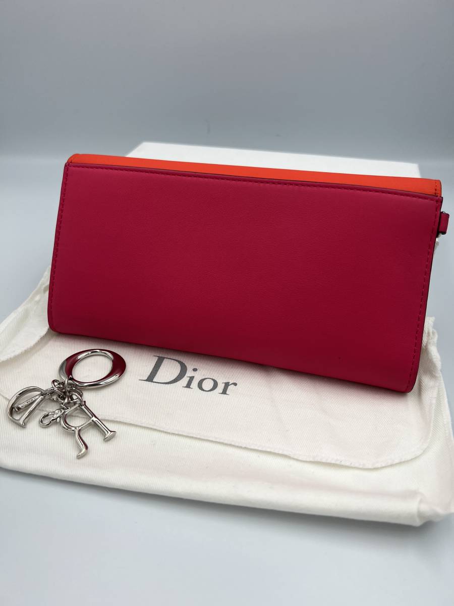 【未使用】Dior ディオール 長財布 トリコロール