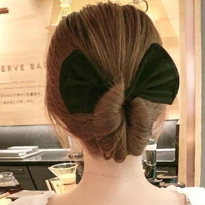 お団子　ヘアメーカー　シニヨンメーカー　デフトバン　黒　韓国　髪留め　シンプル　D3_画像3