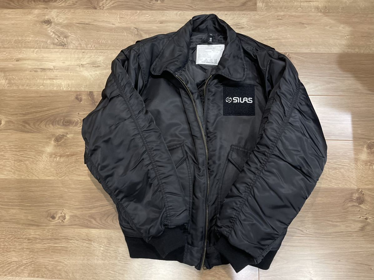 Cyrus Cotton военная куртка Black Silas Flight Jacket Men's XL