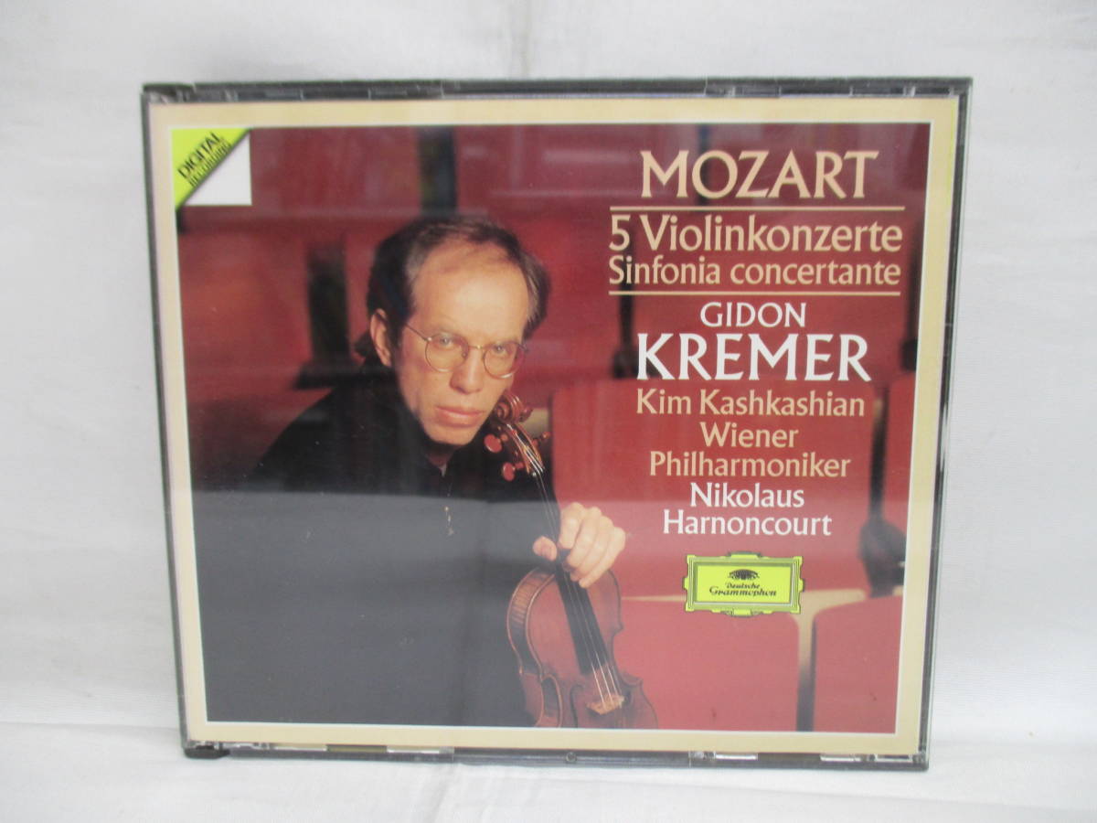 5CD　Gidon Kremer　Mozart：5ViolinkonzerteSinfonia Concertante　423 667-2_画像1