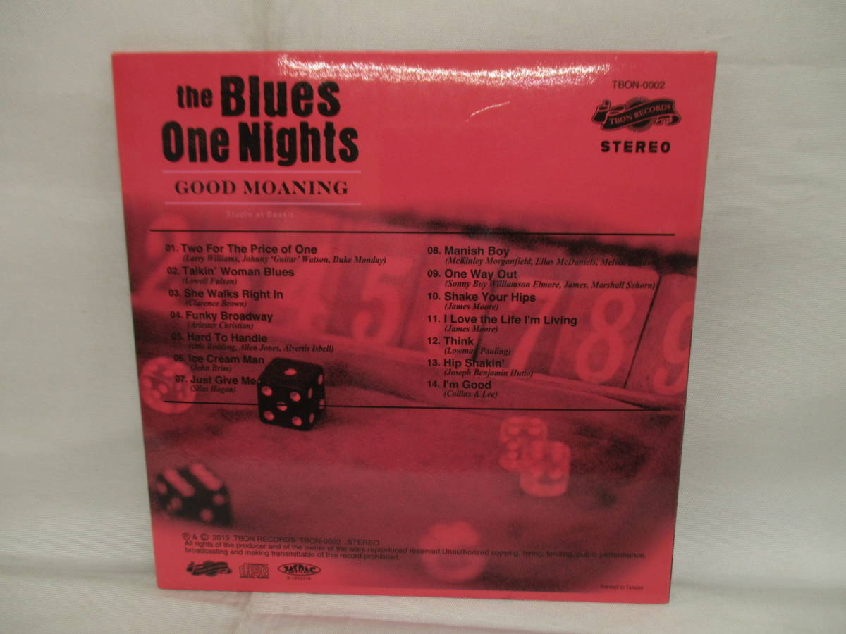 紙ジャケ　The Blues One Nights　ハリケーン湯川　GOOD MOANING　TBON-0002_画像2