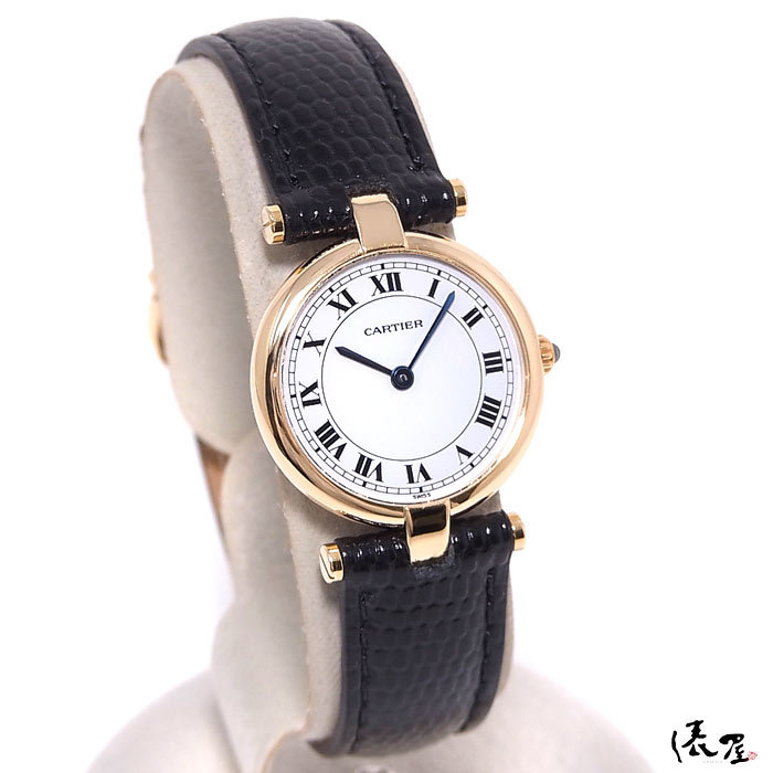 【K18YG】 カルティエ ヴァンドーム SM オーバーホール済み 極美品 ヴィンテージ 金無垢 レディース 腕時計 Cartier 時計_画像4