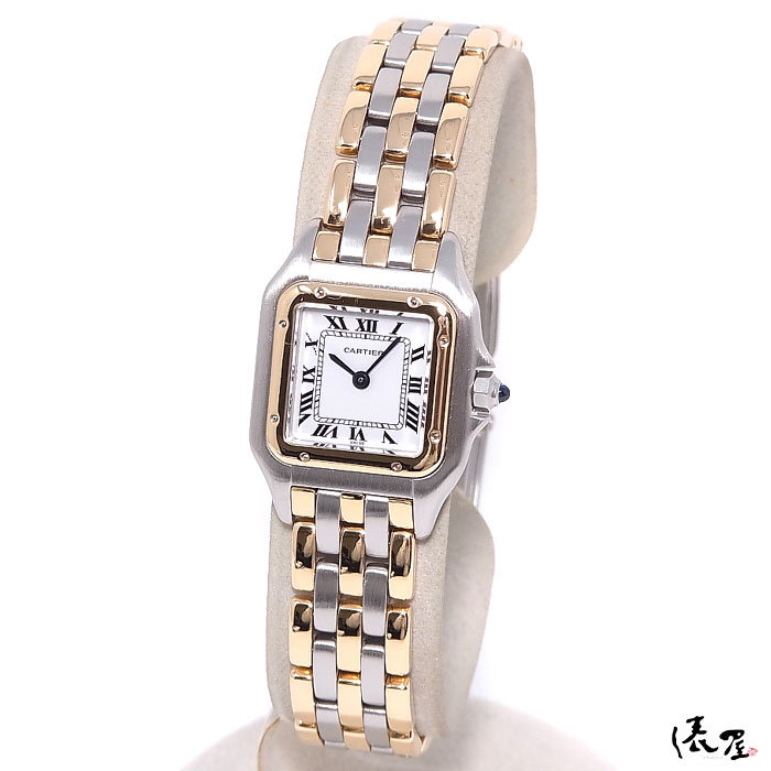 [ международный письменная гарантия ] Cartier K18×SS хлеб tail SM 3ROW прекрасный товар Vintage женские наручные часы Cartier. магазин 