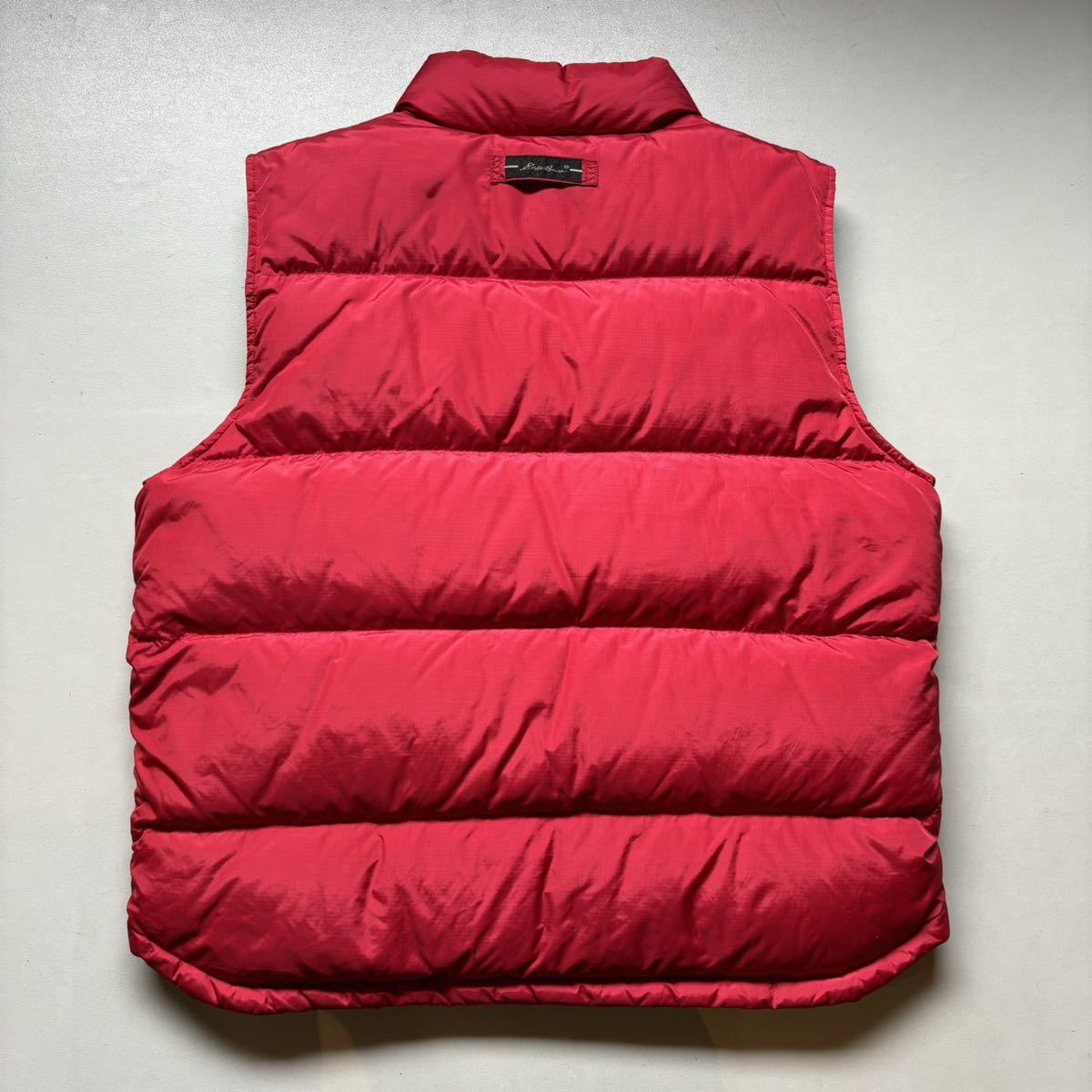 00s Eddie Bauer down vest “size L-TALL” 2000年代 エディバウアー ダウンベスト 赤_画像6