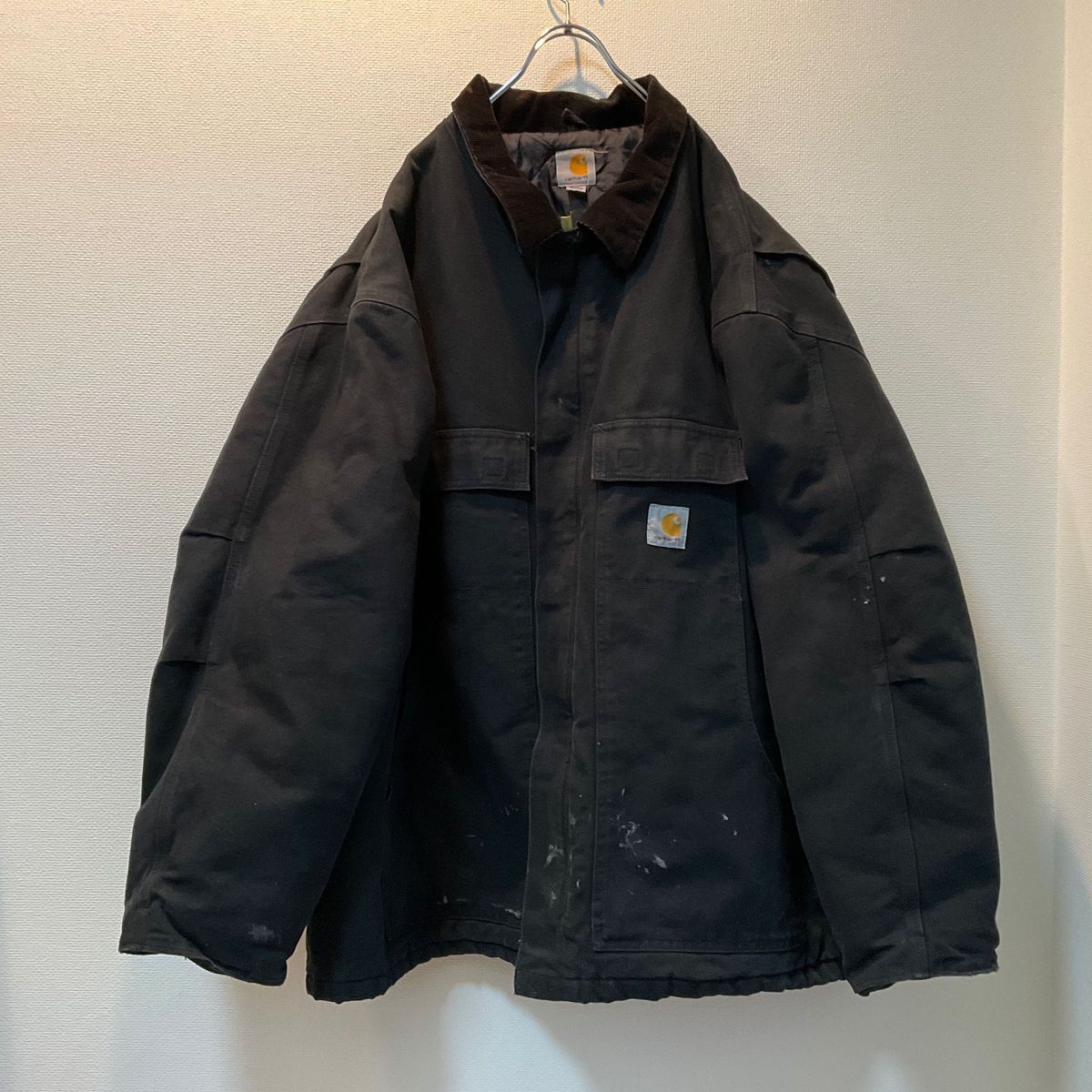 Carhartt カーハート 4XL アクティブジャケット　ブラック　黒　ブルゾン　オーバーサイズ　ビックシルエット　ゆるダボ