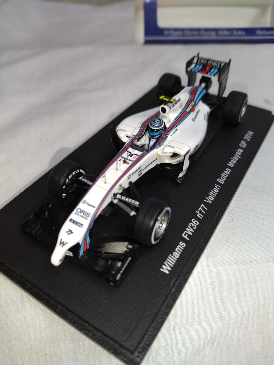 スパーク 1/43 Spark Williams FW36 Valtteri Bottas Malaysia GP2014 MARTINI SCS144 #77_画像6