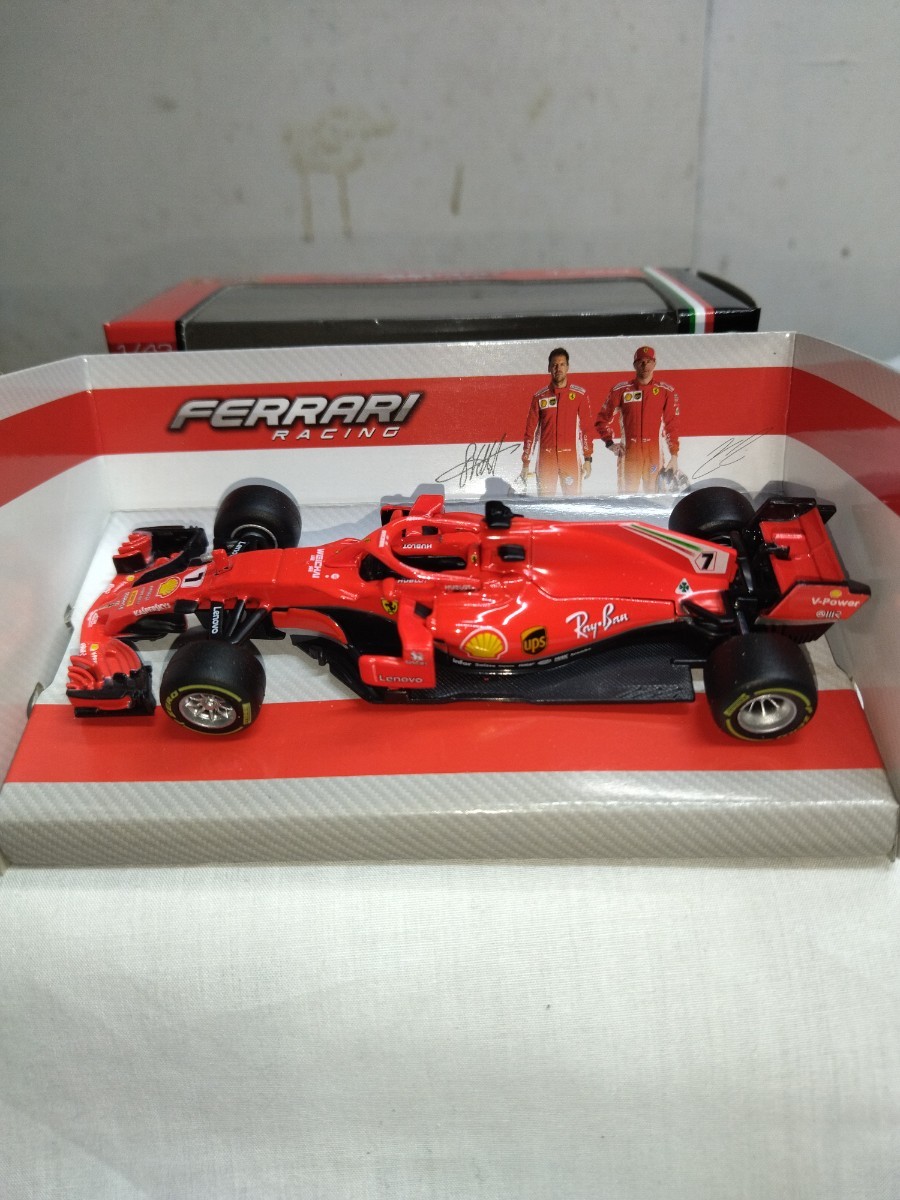 burago 1/43 フェラーリ SF71-H キミ ライコネン FERRARI ブラーゴ の画像5