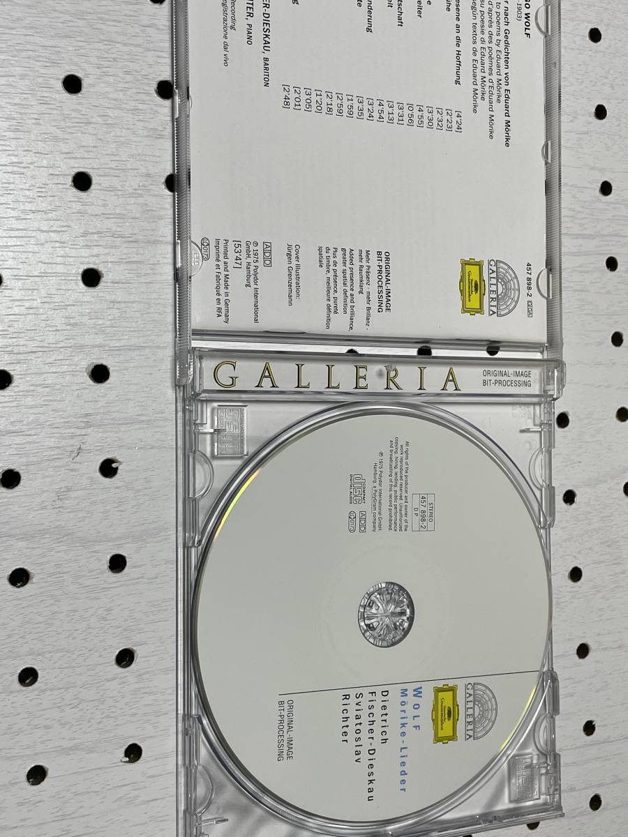 DG 輸入盤CD ヴォルフ メーリケ歌曲集　フィッシャー＝ディースカウ、リヒテル_画像3