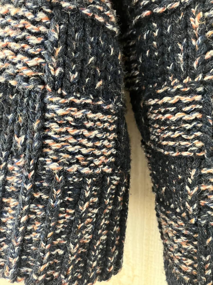 MARNI Marni ( мужской ) Италия производства 19AW большой размер вязаный проверка вырез лодочкой свитер прекрасный товар размер 48