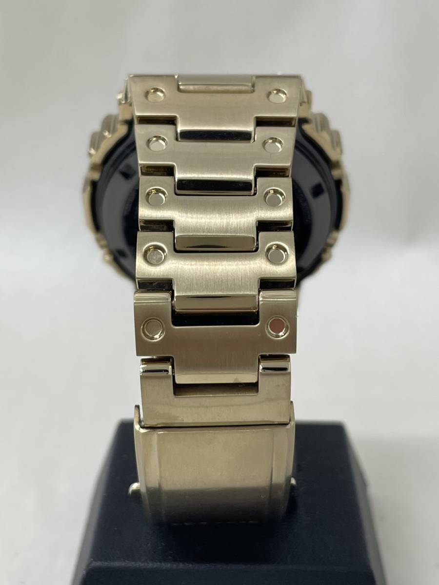 【MMY-2885AR】1円スタート「稼働品」CASIO G-SHOCK GMW-B5000GD-9JF カシオ ジーショック 腕時計 コマ付 デジタル ゴールド 電波ソーラー_画像4