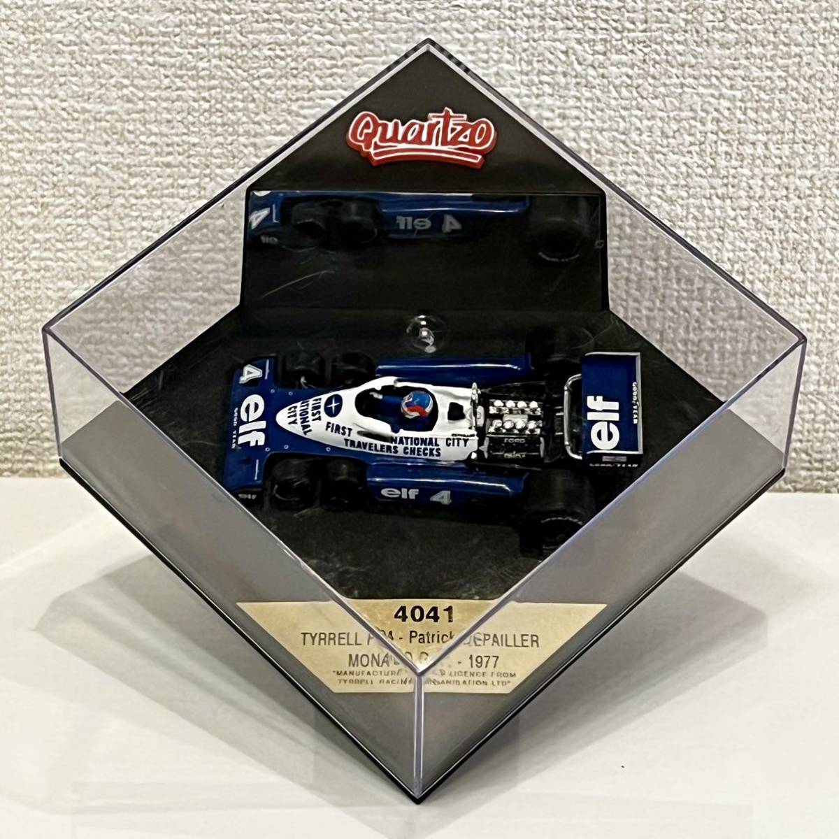 美品・未使用●ミニカー 1/43●Quartzo製 No.4041●TYRRELL P34 （Patrick DEPAILLER）●MONACO GP 1977年●F1 グランプリ レーシングカー_画像1