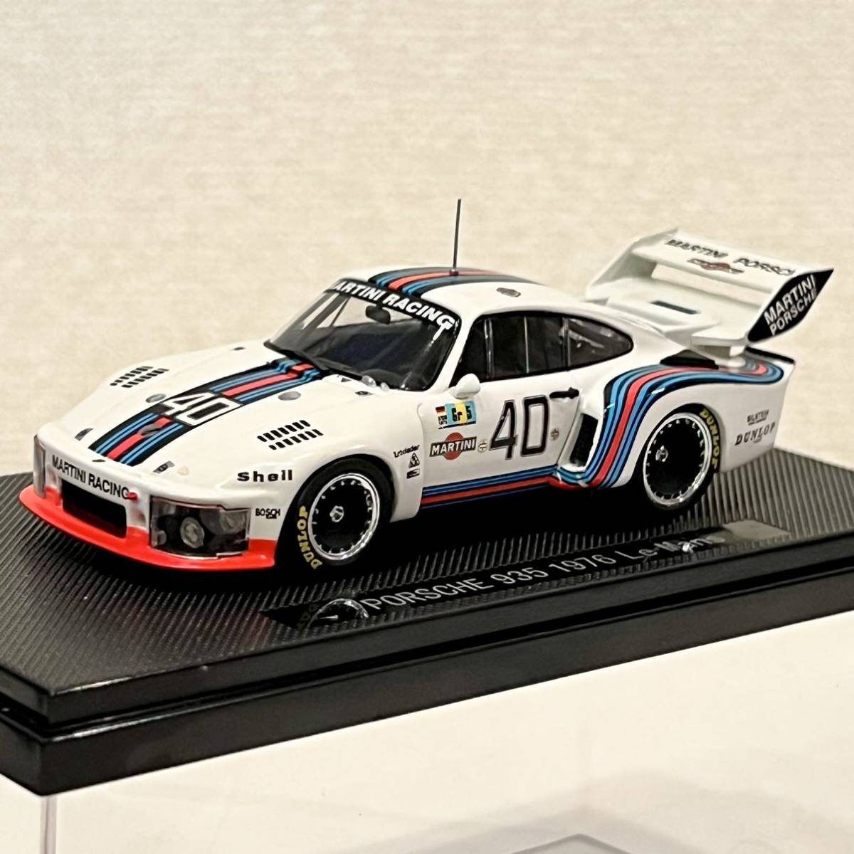 美品 ミニカー （EBBRO製 1/43 ）PORSCHE 935 （ Car No.40）Le Man's 1976年 ●エブロ製 ポルシェ935 ●MARTINI PORSCHE / RACING_画像4