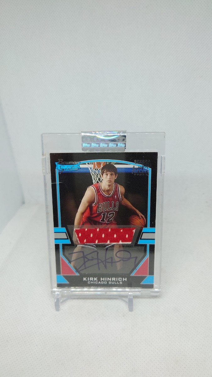 2003-04 Bowman Signature Kirk Hinrich Auto Jersey RC NBA Bulls Rookie Autograph キャプテンカーク Legend_画像1