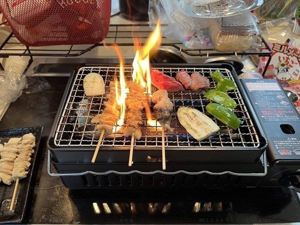 日本製 イワタニ カセットガス BBQ 串焼き カセットガス炉ばた焼器 炙りや2 BD960の画像7